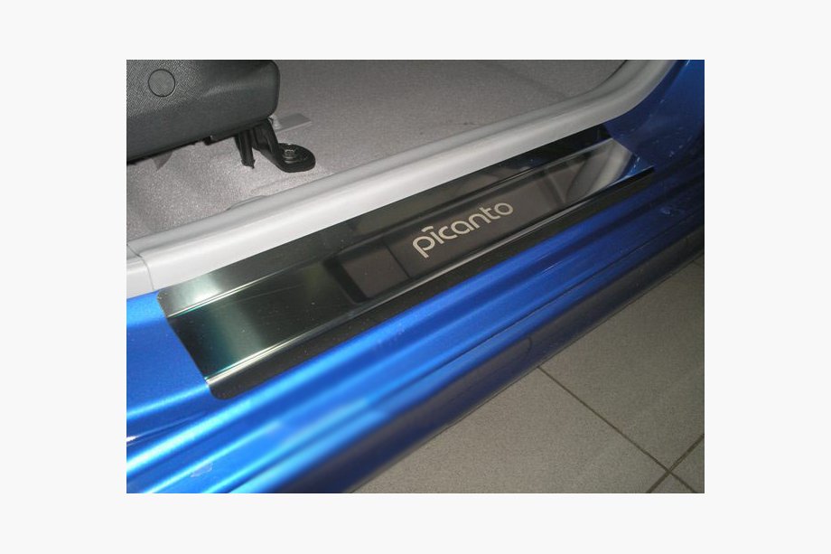 Kia Picanto 2004-2011 Einstiegsleisten Natanika Premium (4 Stk, Edelstahl) Image