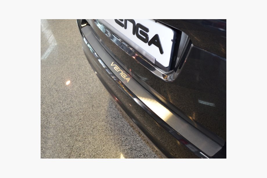 Kia Venga 2010-2019 Heckstoßstangenabdeckung Natanika (Edelstahl) Image