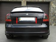 Skoda Octavia II A5 2010-2013 Kofferraumleiste Edelstahl Fließheck Foto 1