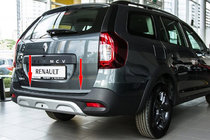 Renault Logan MCV 2013-2022 Kofferraumleiste Edelstahl Foto 1