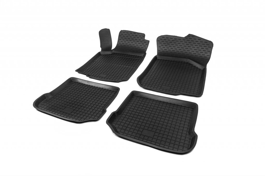 Volkswagen Bora 1998-2004 Gummimatten mit Rand (4 Stk, Polytep) Image