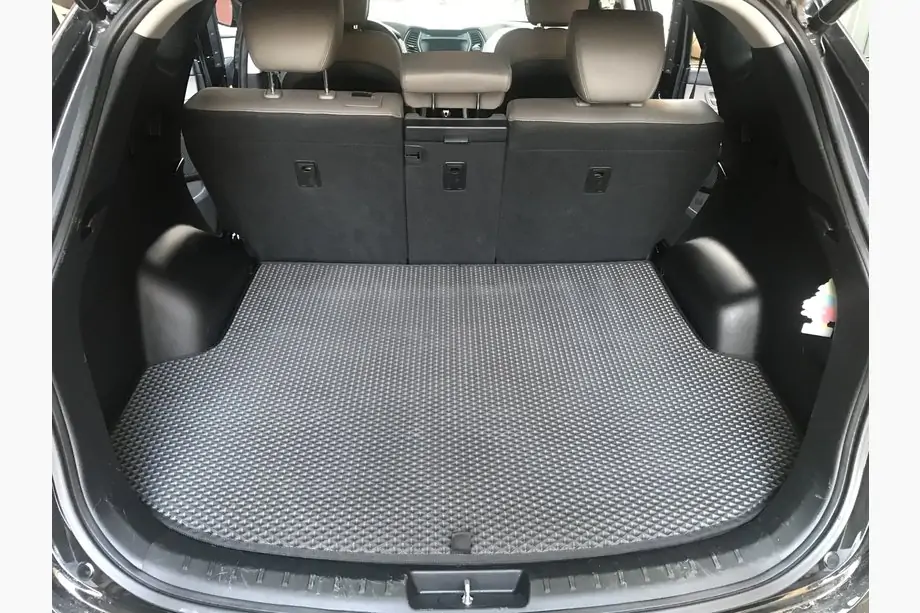 Hyundai Santa Fe 3 2012-2018 Kofferraummatte (EVA, Schwarz) (5-Sitzer) Foto 1
