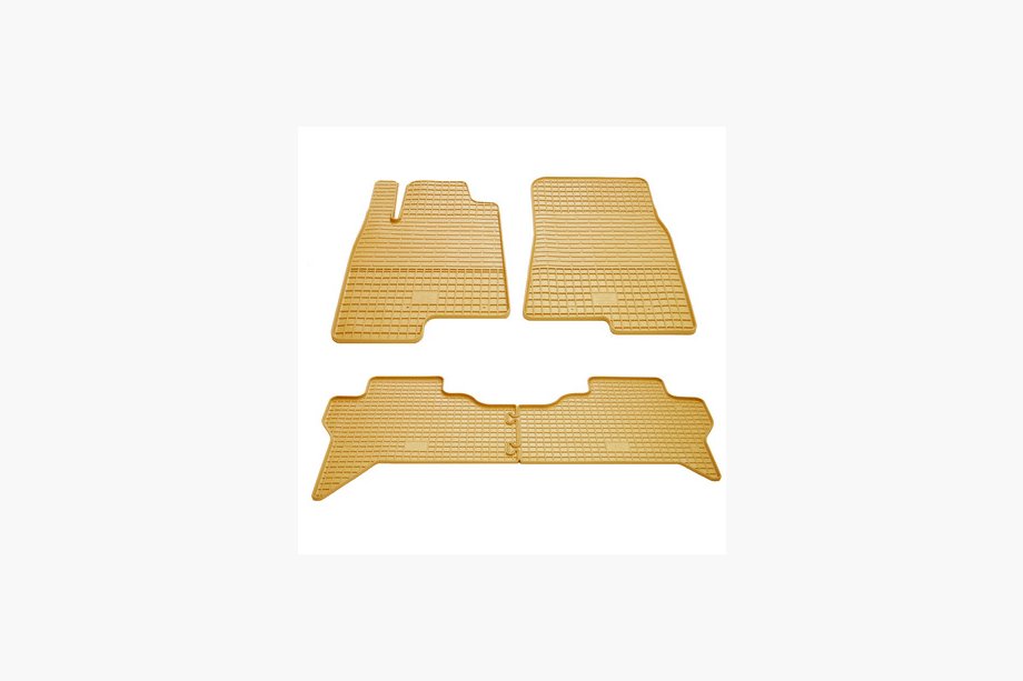 Mitsubishi Pajero Wagon III 1999-2006 Beige Gummimatten (4 Stk, Stingray Premium) Image