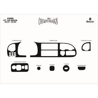 Armaturenbrett Abdeckungen (1997-2000) Ford Transit 1991-2000 Foto 4