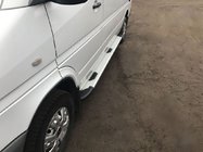 Mercedes Sprinter W901/902/903/904/905 1995–2006 Trittbretter Bosphorus OLD Grau (2 Stk., Aluminium) Foto 1