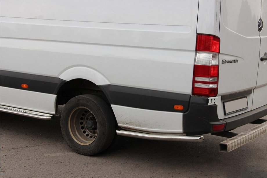 Volkswagen Crafter 2006-2016 Seitliche Rohre hinter dem Hinterrad (2 Stk., Edelstahl) Image
