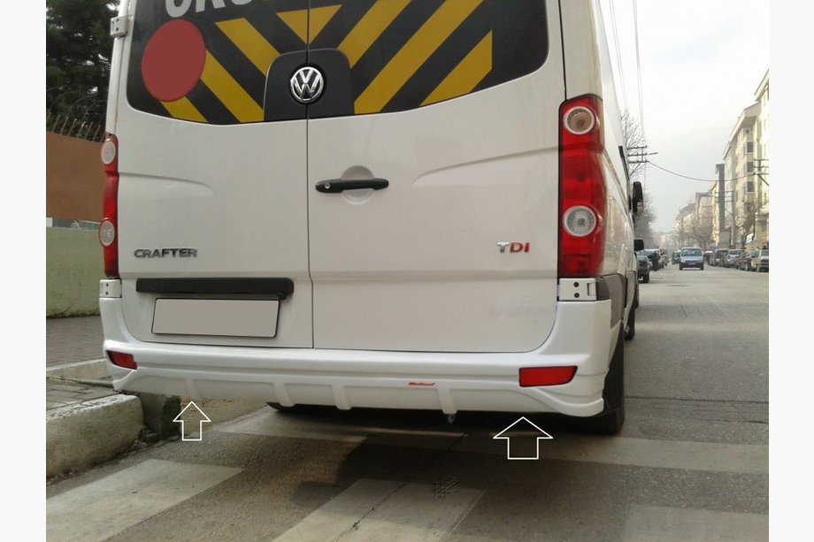 Mercedes Sprinter W906 2006–2018 Heckstoßstangenabdeckung V1 (grundiert zum Lackieren) Image