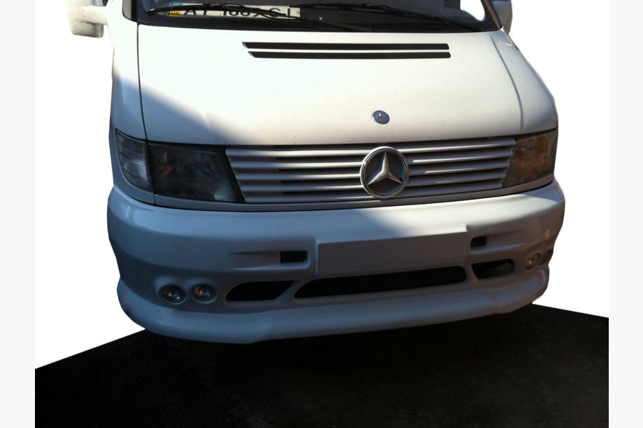 Mercedes Vito W638 1996-2003 Frontstoßstangenlippe für 4 Nebelscheinwerfer (grundiert zum Lackieren) Image