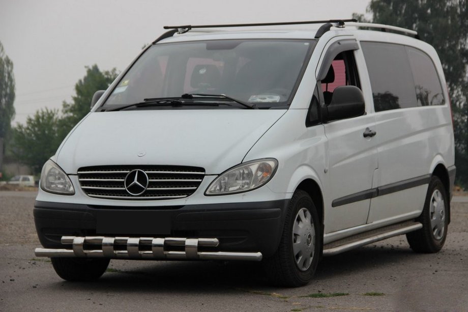 Mercedes Viano 2004-2014 Frontschutzbügel Shark ST015 (Edelstahl) Image