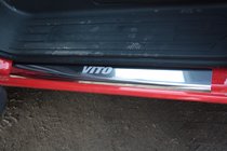 Mercedes Vito W639 2004-2014 Einstiegsleisten Abdeckungen Laser-Style (2 Stk, Edelstahl) Foto 3