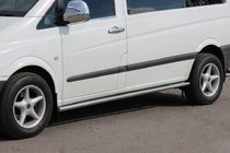 Mercedes Viano 2004-2014 Seitliche Rohre BB001 (2 Stk., Edelstahl) Foto 1