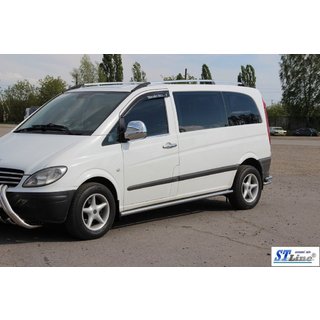 Seitliche Rohre BB001 (2 Stk., Edelstahl) Mercedes Viano 2004-2014 Foto 3