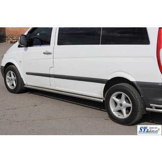 Seitliche Rohre BB001 (2 Stk., Edelstahl) Mercedes Viano 2004-2014 Foto 4