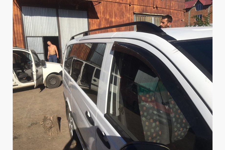 Mercedes Vito W639 2004-2014 Schwarze Dachreling Skyport (Vollmetall) Mittlerer Radstand (LONG) Foto 4