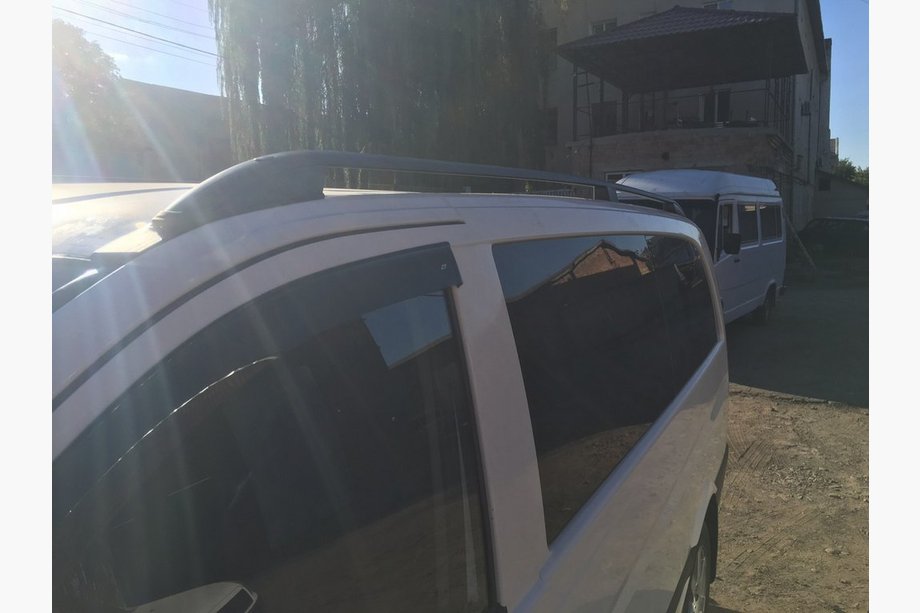 Mercedes Vito W639 2004-2014 Schwarze Dachreling Skyport (Vollmetall) Mittlerer Radstand (LONG) Foto 15