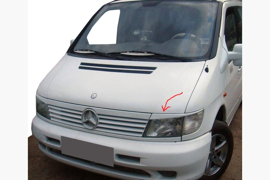 Mercedes Vito W638 1996-2003 Scheinwerferblenden (grundiert) Image
