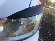 Mercedes Vito W639 2004-2014 Scheinwerferblenden gerade (2004-2010, 2 Stk, Kunststoff) Schwarz Matt Foto 7
