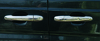 Mercedes Viano 2004-2014 Edelstahl Türgriffblenden 4 Stk, OmsaLine - Italienischer Edelstahl Foto 3