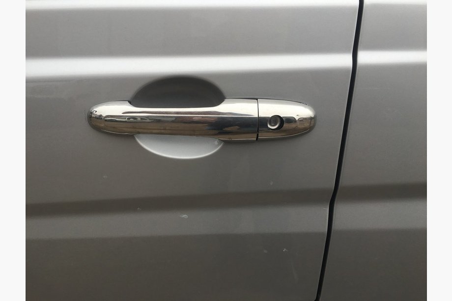 Mercedes Viano 2004-2014 Edelstahl Türgriffblenden 3 Stk, Carmos - Türkischer Stahl Foto 4