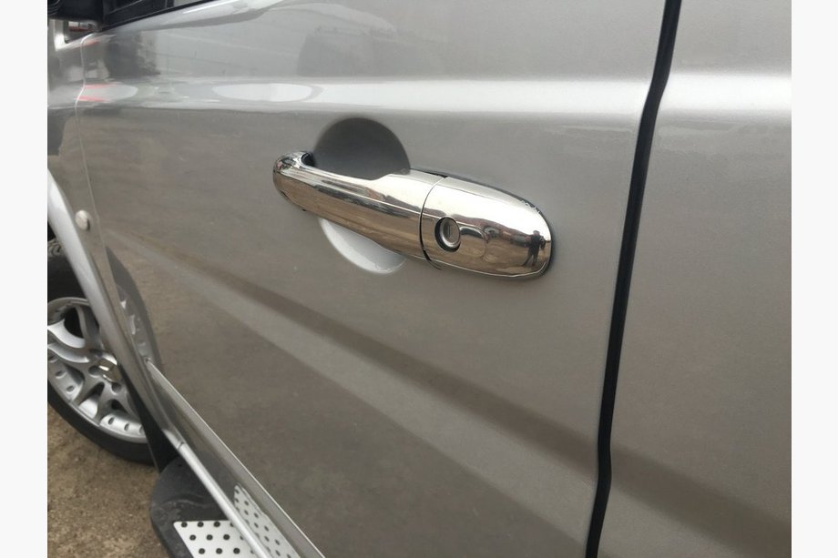Mercedes Viano 2004-2014 Edelstahl Türgriffblenden 3 Stk, Carmos - Türkischer Stahl Foto 2