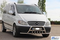 Mercedes Vito W639 2004-2014 Frontbügel WT004-Plus mit Bügeln (Edelstahl) Foto 2