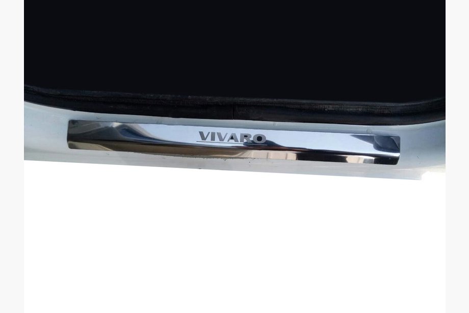 Opel Vivaro 2001–2015 Einstiegsleisten Abdeckungen Laser-Style (2 Stk, Stahl) Foto 1