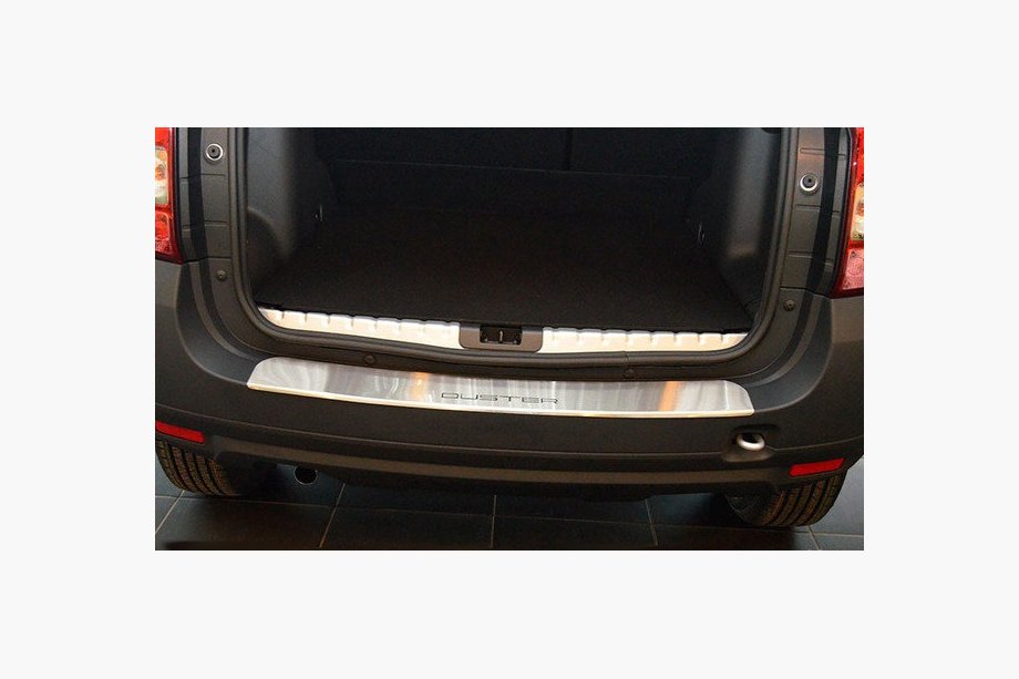 Renault Duster 2008–2017 Heckstoßstangenschutz mit Kante Nataniko (Edelstahl) Image