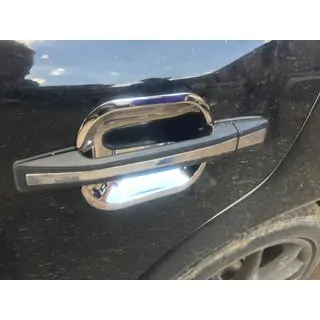 Edelstahl Unterlagen für Türgriffe (4 Stk) Mercedes E-class W124 1984–1997 Foto 2