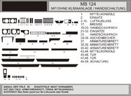 Mercedes E-class W124 1984–1997 Armaturenbrett Abdeckungen (Hartman) Foto 1