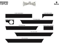 Mercedes E-сlass W124 1984–1997 Armaturenbrett Abdeckungen (Meric) Aluminium Foto 2