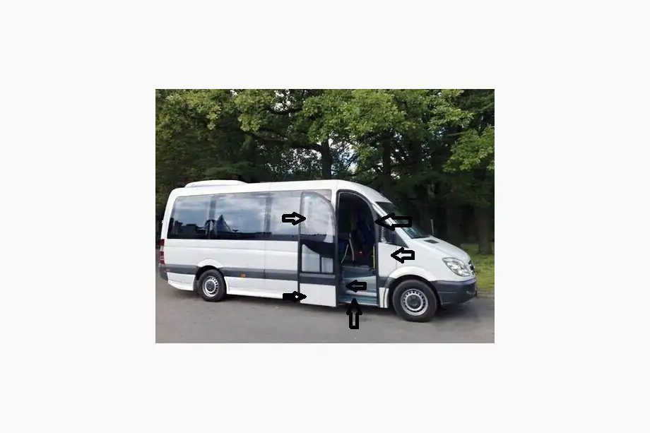 Mercedes Sprinter W906 2006–2018 Satz Beifahrertür Image