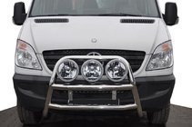 Mercedes Sprinter W906 2006–2018 Frontbügel hoch WT018 (Edelstahl) Foto 3