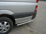 Mercedes Sprinter W906 2006–2018 Seitliche Rohre hinter dem Hinterrad (2 Stk., Edelstahl) Mittlerer Radstand, 60mm Foto 5