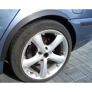 Radlaufblenden (4 Stk, schwarz) BMW 3 Series E46 1998-2006 Foto 1