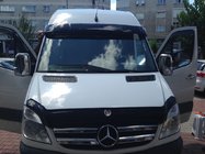 Mercedes Sprinter W906 2006–2018 Frontscheibenblende auf Rahmen V1 (schwarz glanz, 5mm) Foto 4