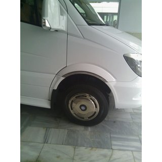 Schmale Radlaufleisten Edelstahl (4 Stk) Mercedes Sprinter W906 2006–2018 Foto 2
