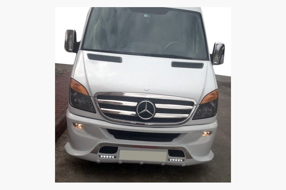 Mercedes Sprinter W906 2006–2018 Chrom Kühlergrill Blenden (2006-2013, Edelstahl) OmsaLine - Italienischer Edelstahl Foto 6