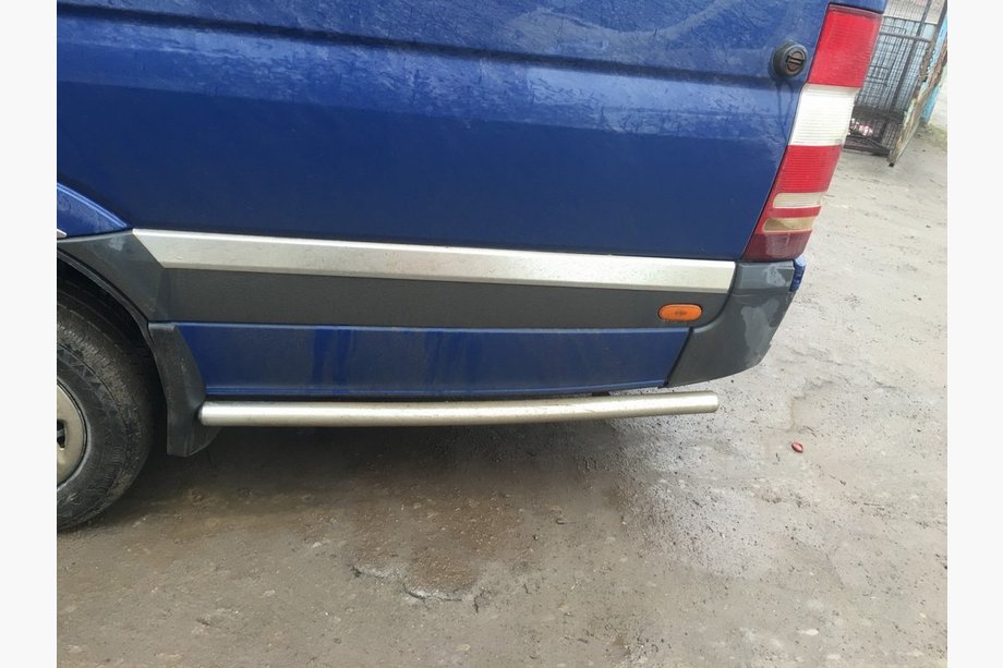Mercedes Sprinter W906 2006–2018 Seitliche Rohre hinter dem Hinterrad (2 Stk., Edelstahl) Langversion, 60mm Foto 6