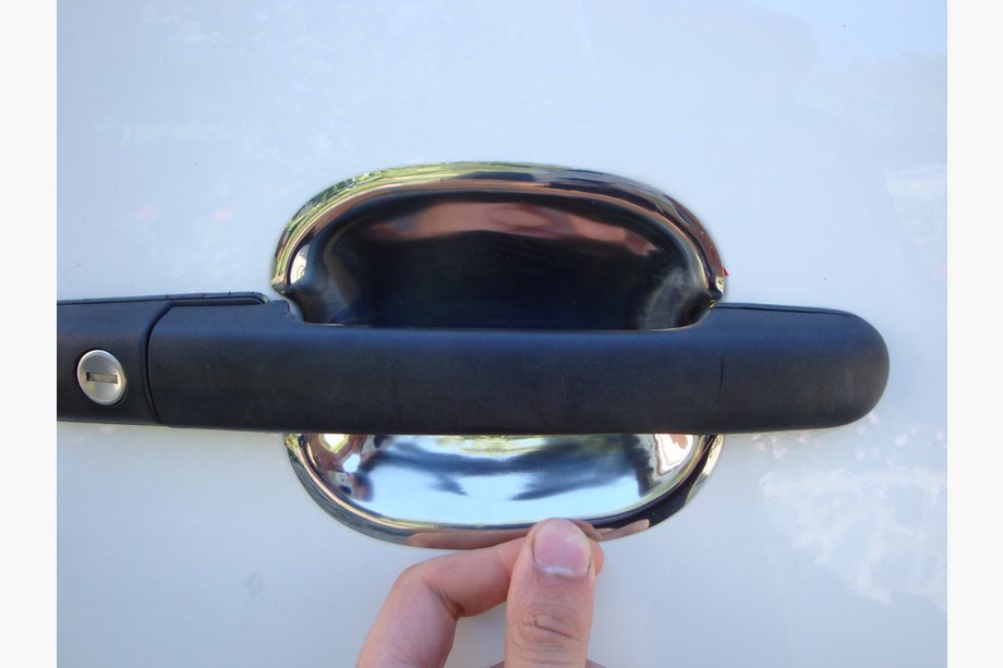 Volkswagen LT 1995-2006 Edelstahl Unterlagen für Türgriffe (4 Stk) Image