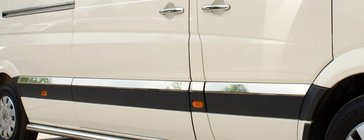 Mercedes Sprinter W906 2006–2018 Edelstahl Türleisten ExtraLong. Carmos - Türkischer Stahl Foto 2