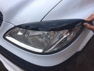 Mercedes Vito W639 2004-2014 Scheinwerferblenden gerade (2004-2010, 2 Stk, Kunststoff) Schwarz Matt Foto 1