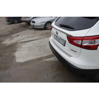 Heckstoßstangenschutz OmsaLine (2014-2017, Edelstahl) Nissan Qashqai 2014-2021 Foto 2