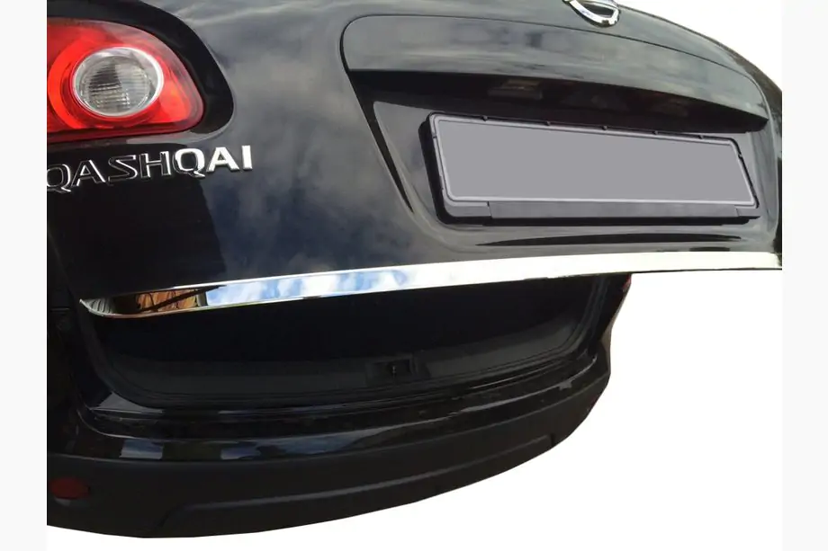 Nissan Qashqai 2010-2014 Kofferraumdeckel Leistenabdeckung Edelstahl Image