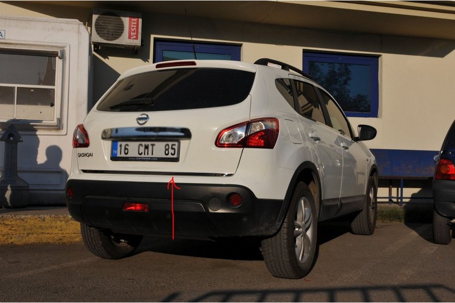 Nissan Qashqai 2007-2010 Kofferraumladekantenschutz Edelstahl OmsaLine - Italienischer Edelstahl Foto 2