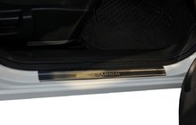 Nissan Qashqai 2010-2014 Einstiegsleisten Abdeckungen (Omsa, 4 Stk, Edelstahl) Standard Foto 1