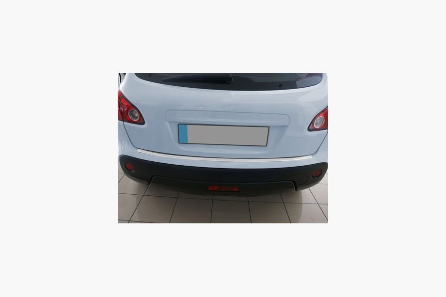 Nissan Qashqai 2010-2014 Heckstoßstangenabdeckung OmsaLine Edelstahl Matt, Standardbasis Image