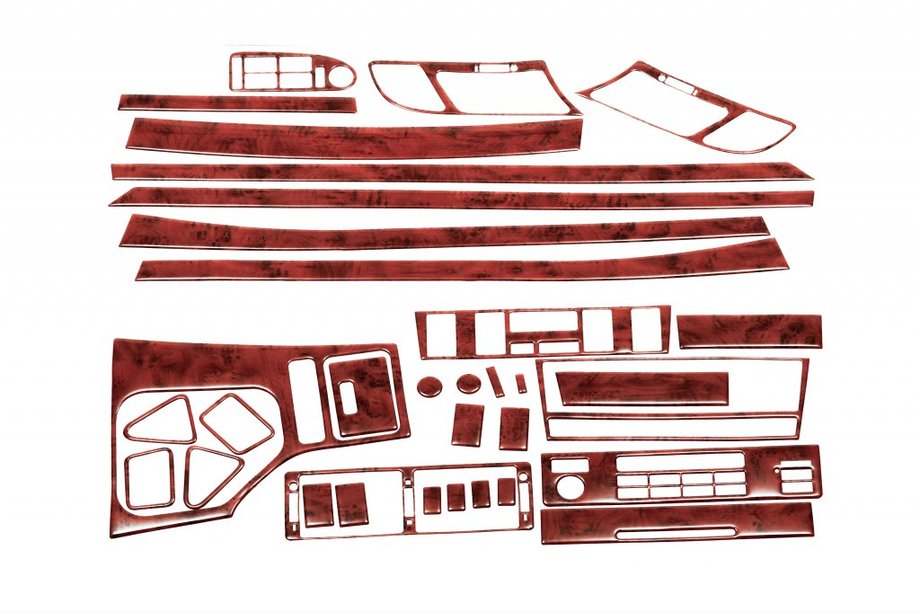 BMW 5 Series E39 1996-2003 Armaturenbrett Blenden in Holzoptik Image