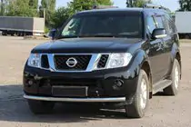 Nissan Pathfinder R51 2005-2014 Frontschutzbügel ST008-1 (Edelstahl) Foto 1