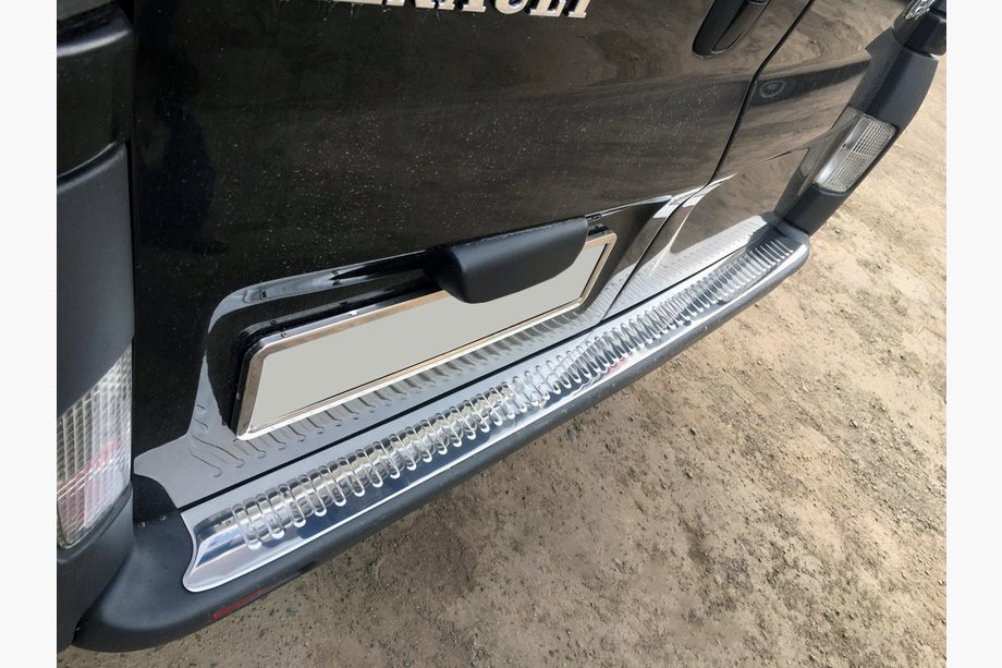 Nissan Primastar 2002-2014 Heckstoßstangenabdeckung Edelstahl (OMSA) Image