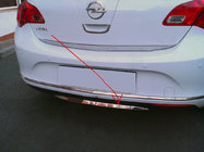 Opel Astra J 2009-2015 Heckstoßstangenleiste Edelstahl Foto 1